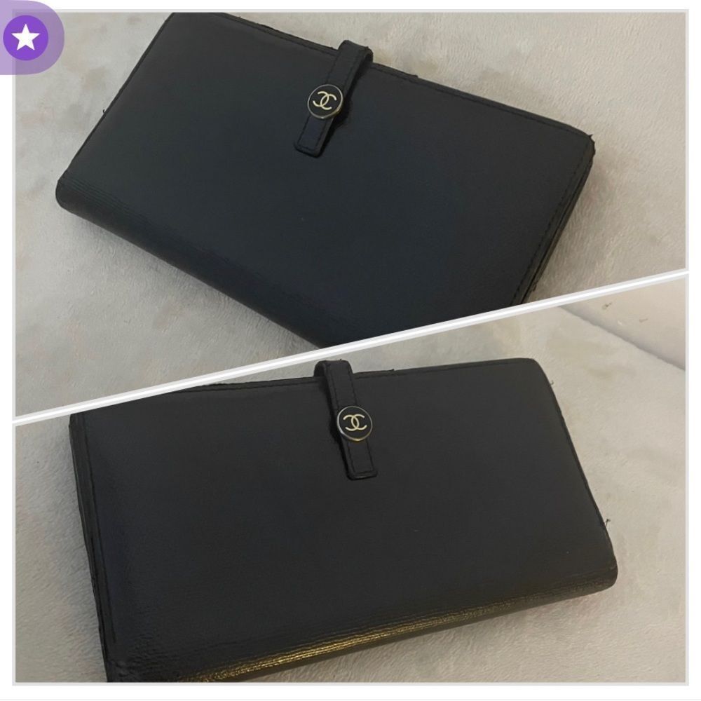 AUTHENTIC CHANEL LONG WALLET BLACK - Picture 7 of 15